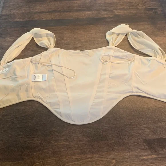 NWT Altar’d State Floral Corset Crop Top XS - Picture 6 of 6